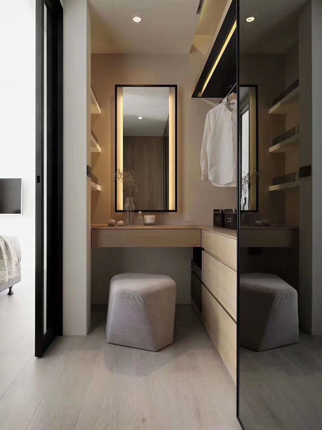 星星凯旋国际三居128平米简约现代风格装修案例-衣帽间 星星凯旋国际三居128平米简约现代风格装修案例-衣帽间