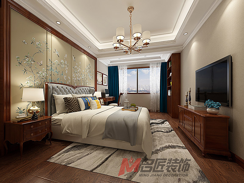 红楼之星五居198平米美式风格装修案例-客厅 红楼之星五居198平米美式风格装修案例-客厅